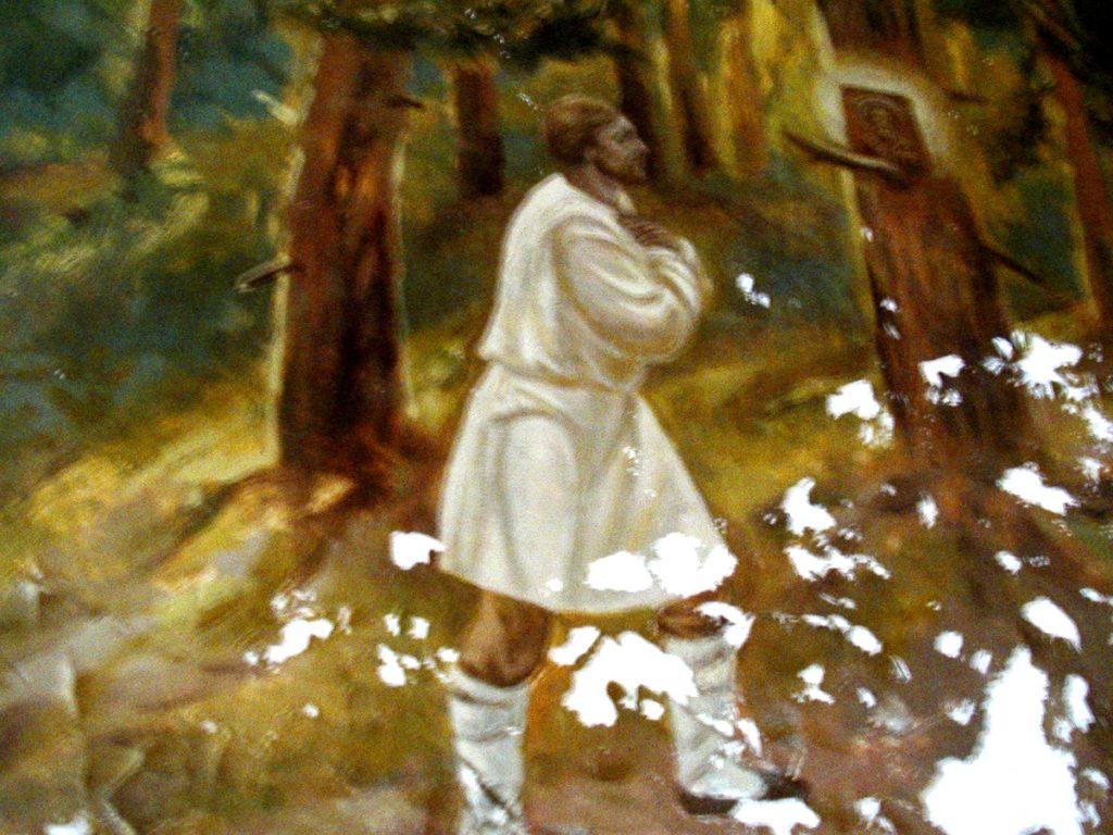 Картина нахождения чудотворной иконы Св. Николы в Великорецком