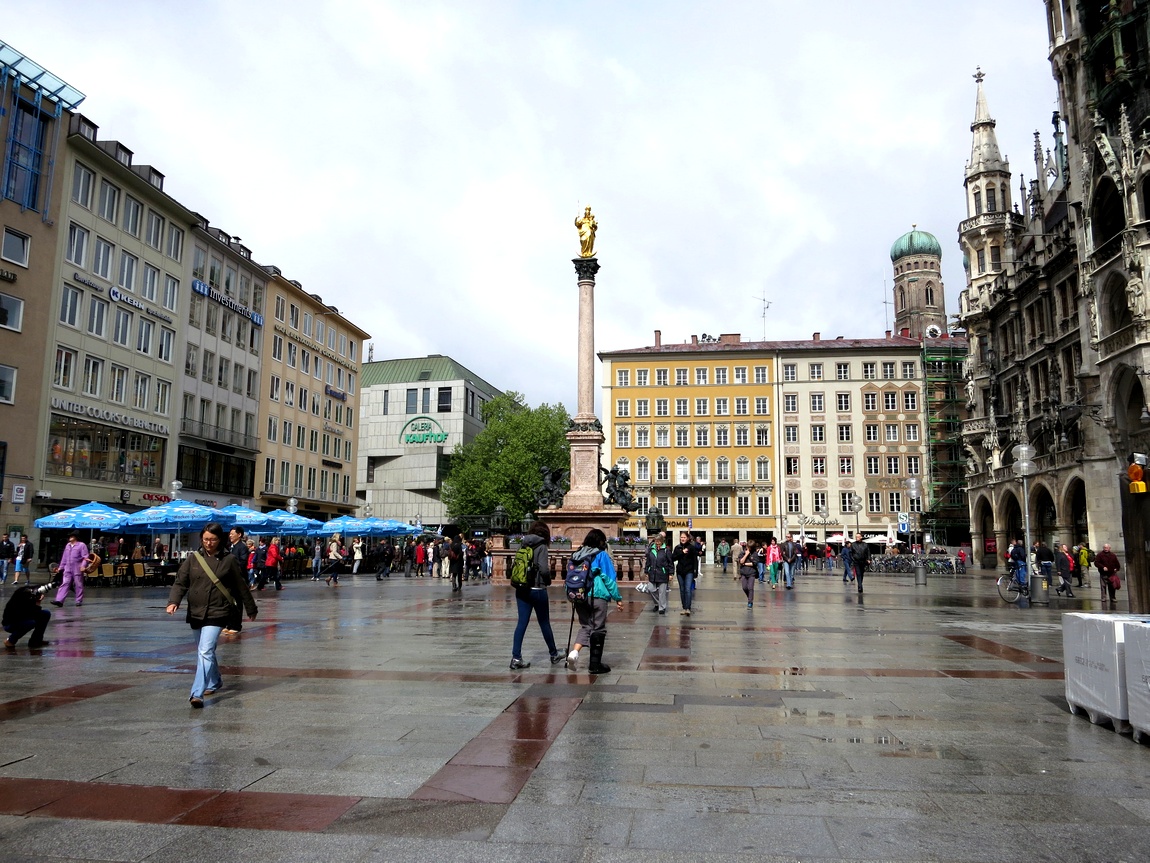 Площадь Мариенплац в Мюнхене