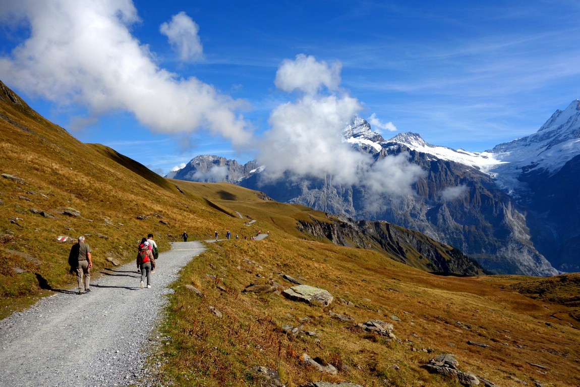 Гора First в Швейцарии высотой 2168 м., и находится на склоне долины Lütschental