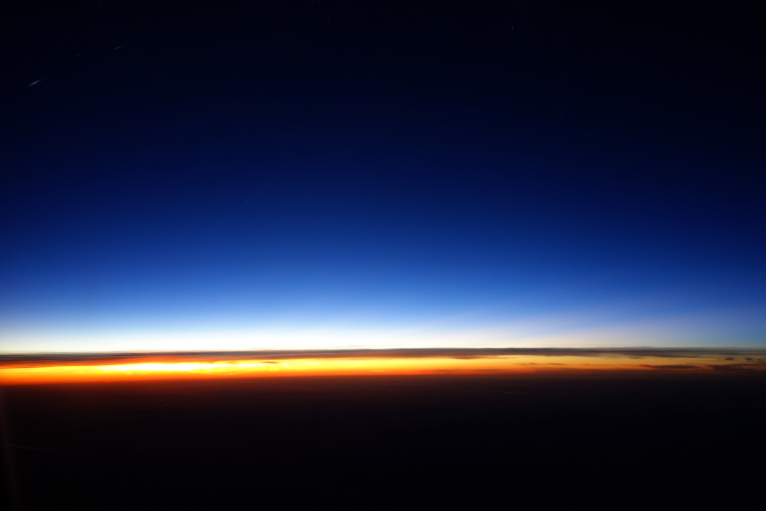 Закат с высоты самолёта