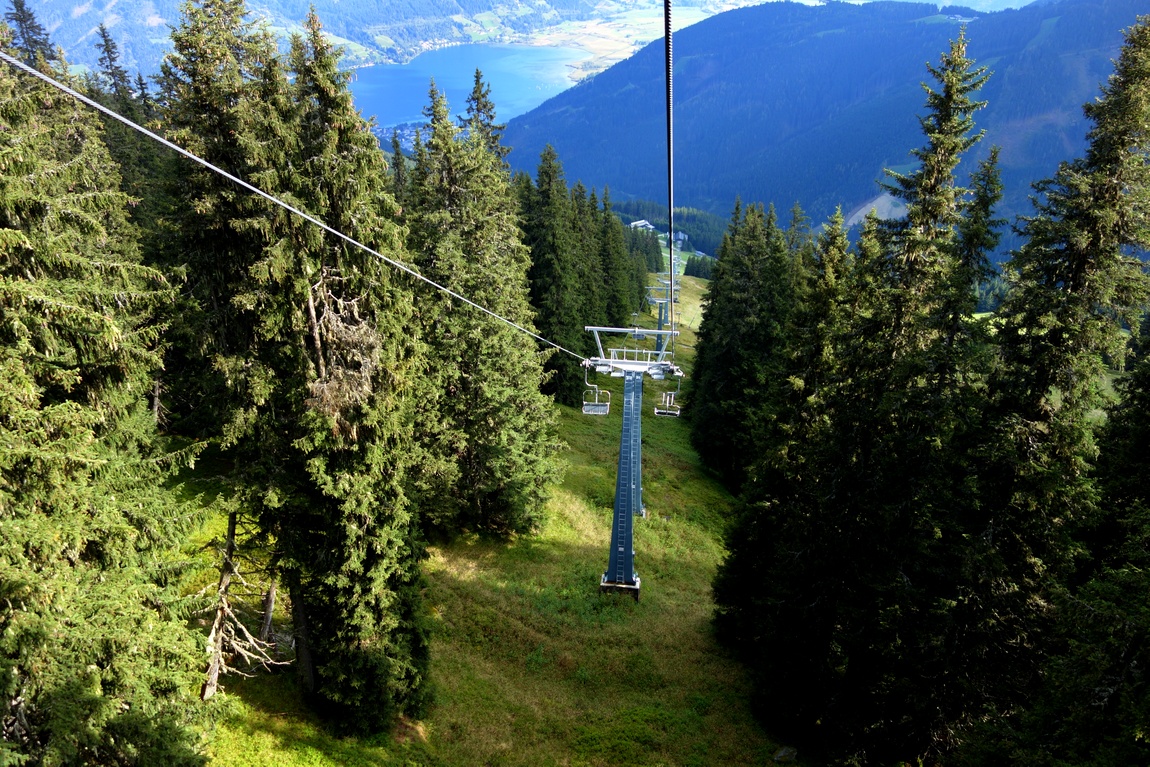 Спуск с горы Шмиттенхойе (Schmittenhöhebahn) Австрия