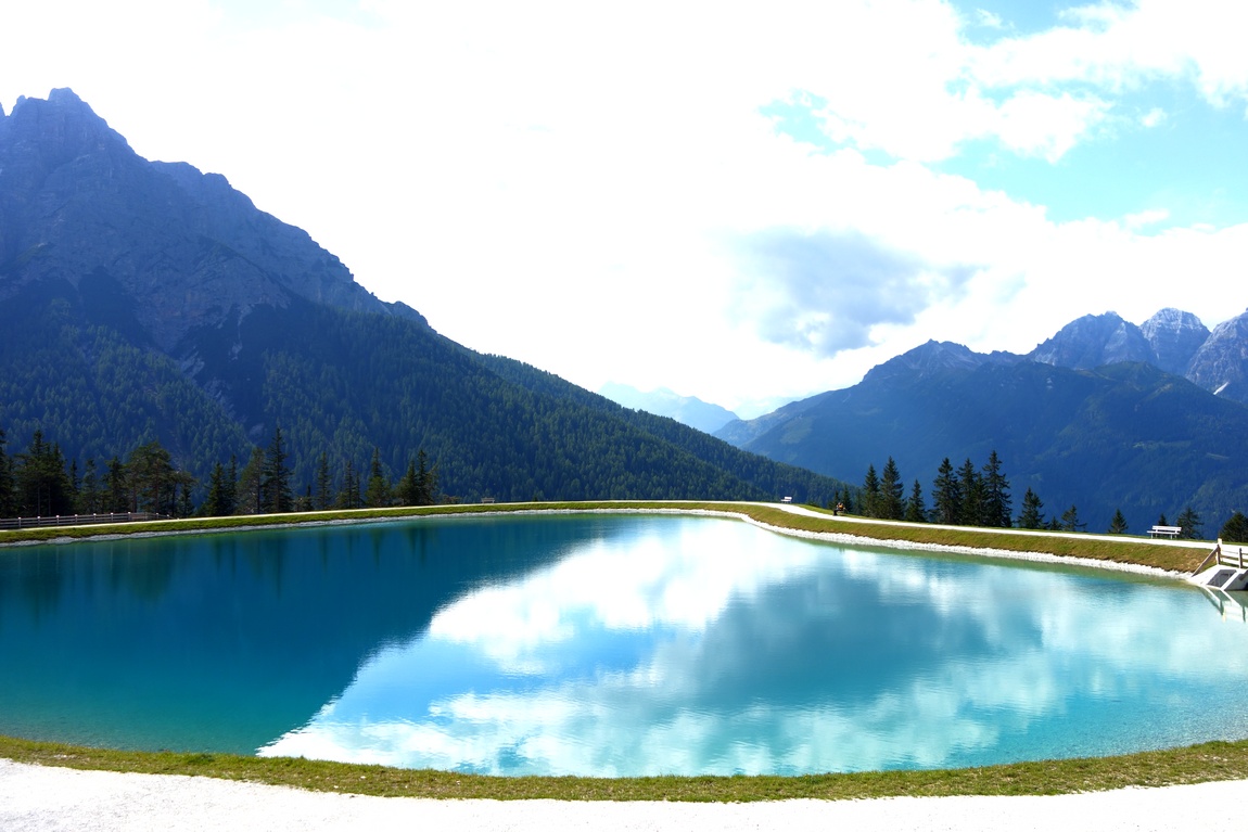 Искусственные озёра на горе «Serles» - Австрия
