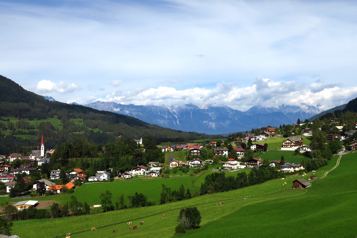 Панорама с гор Австрии