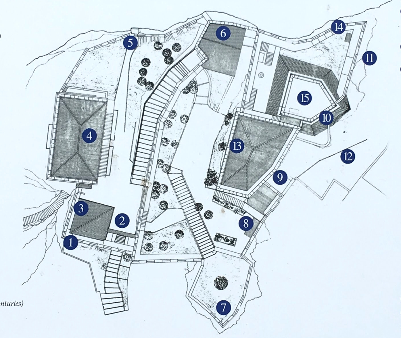 Схема замка Скалигеров