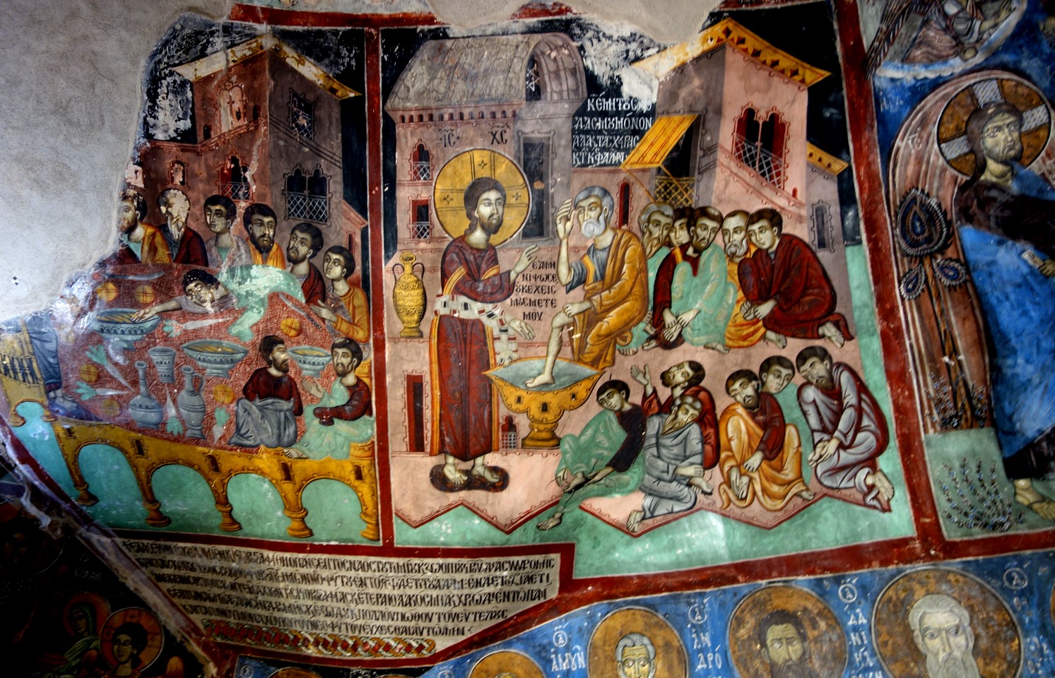 Монастырь Св. Неофита на Кипре - фрески в кельях
